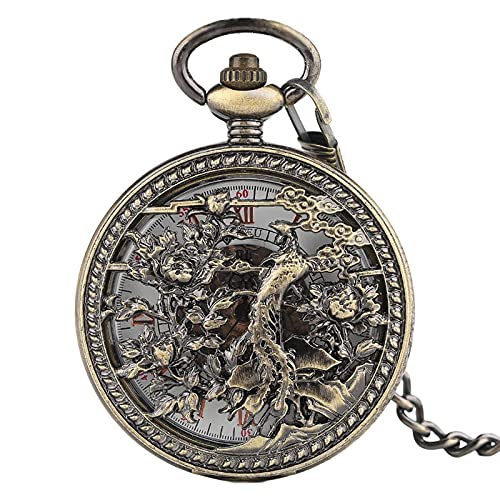 Gentleman Pocket Watch, Pocket watch,Automatic steampunk men's and women's (Color : Bronze) steampunk buy now online