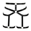 Women's Strappy Leg Harness Garter Belt Adjust High Waist Stockings Suspender Dance (Black-Gold) steampunk buy now online Women's Strappy Leg Harness Garter Belt Adjust High Waist Stockings Suspender Dance (Black-Gold) steampunk buy now online