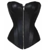 Beauty-You Women's Steampunk Unterbust Corset Top Bustier for Party, Black Zip Corset, Medium steampunk buy now online