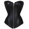 Beauty-You Women's Steampunk Unterbust Corset Top Bustier for Party, Black Zip Corset, Medium steampunk buy now online