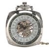 Gentleman Pocket Watch, Pocket watch,Carved hand wind mechanical pocket watch men's accessories gift (Color : Silver) steampunk buy now online