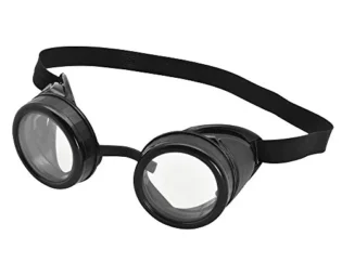 Bristol Novelty BA615 Pilot Goggles Black Frame, Mens, One Size steampunk buy now online