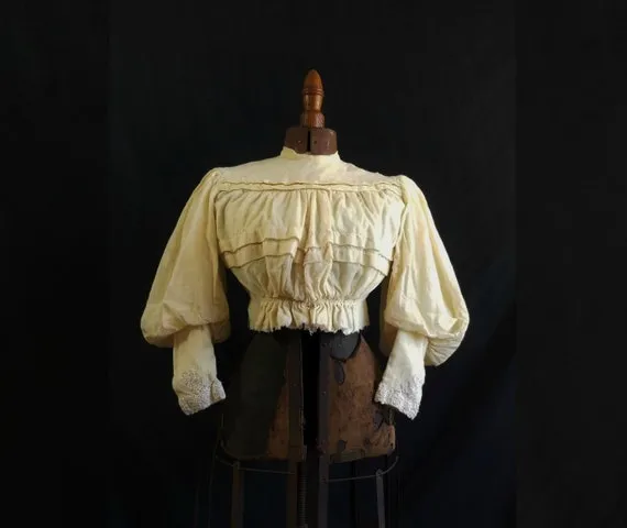 Antique 1800s Victorian Era Winter Fleece Blouse / size XXS by SirenCallVintage steampunk buy now online Antique 1800s Victorian Era Winter Fleece Blouse / size XXS by SirenCallVintage steampunk buy now online
