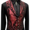 ARISTOCRAT VEST - Red/Black Tapestry by ShrineofHollywood steampunk buy now online