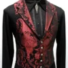 ARISTOCRAT VEST - Red/Black Tapestry by ShrineofHollywood steampunk buy now online