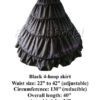 Black 4-Hoop Petticoat Crinoline Bridal Wedding Gown Dress Underskirt Skirt Slip by angelsbridalshops steampunk buy now online