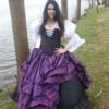 Deluxe Purple Ribbon Saloon Skirt, Pirate Skirt, Victorian Vampire Ballgown, Renaissance, Halloween, Steampunk Wedding, Costume Wedding by SilverLeafCostumes steampunk buy now online