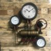 Industrial Wall Clock - Steampunk Wall clock with metal and pipe water fittings - Industrial Clock ID7328 by idustrialdesignco steampunk buy now online