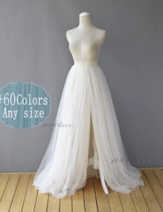 Maxi split floor length tulle skirt,elegant,wedding photo shoot evening dating tulle skirt,bridesmaid dresses by 1000love steampunk buy now online