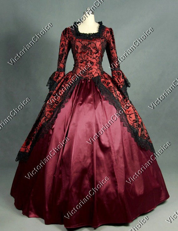 Renaissance Lady Dress, Vintage Christmas Holiday Party Dress, Marie Antoinette Queen Princess Fantasy Theater Costume by VictorianChoice steampunk buy now online