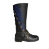 SALE** Black Leather Nobleman's Boots with Blue Embroidery by ArisArcher steampunk buy now online