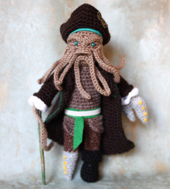Steampunk pirate - steampunk doll - Pirates of the caribbean - cthulhu - pirate day - pirate costume - Davy Jones - Spaghetti Monster - fsm by Kutuleras steampunk buy now online