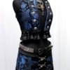 TOREADOR VEST - Blue/Black tapestry by ShrineofHollywood steampunk buy now online