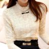 Victorian Cameo Brooch Blouse, Vintage Style Lace Top in Cream and Black by TheHouseOfRetroByJo steampunk buy now online