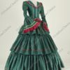 Victorian Christmas Holiday Ball Gown, Mrs Claus Dress, Civil War Belle Scarlett O'Hara Dress, Dickens' Carol Caroler Dress, Theater Costume by VictorianChoice steampunk buy now online