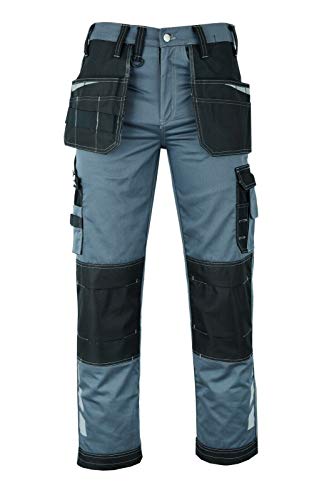 MS9 Mens Work Cargo Combat Holster Pockets Tactical Working Work Trouser Trousers Pants Jeans Grey steampunk buy now online
