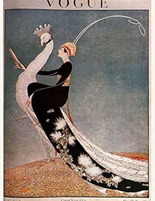 Vintage Vogue Cover April 1918 Poster Art Print steampunk buy now online