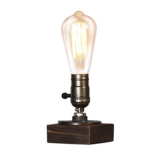 HAITRAL Vintage Steampunk Lamp - Antique E27 Edison Bulb Industrial Desk Lamp, Minimalist Loft Style Accent Lamp for Living Room, Office, Café, Pub (Bulb Not Included) steampunk buy now online