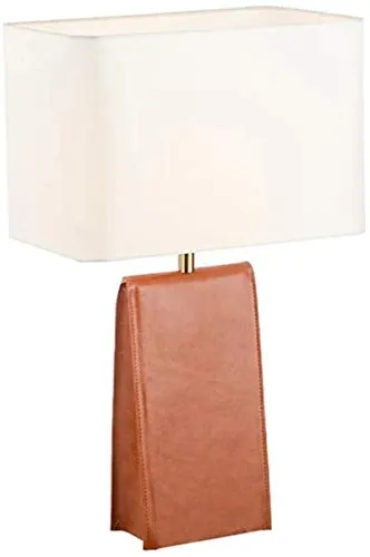 FengLing Desk lamp After Minimalist Modern Leather Designer Living Room Table Lamp Villa Bedside Decorative Table Lamp 38 * 60cm steampunk buy now online