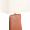 FengLing Desk lamp After Minimalist Modern Leather Designer Living Room Table Lamp Villa Bedside Decorative Table Lamp 38 * 60cm steampunk buy now online