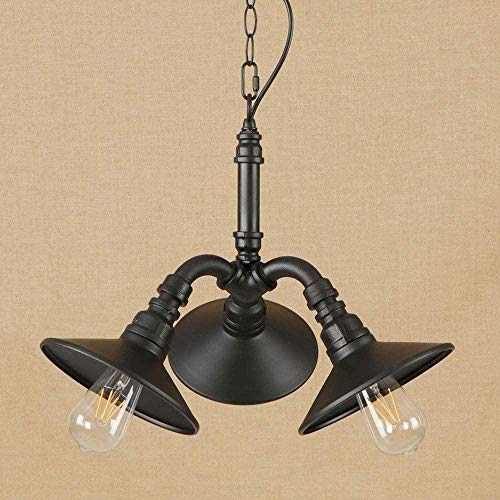 LLLQQQ 3 Heads Water Pipe Chandelier Steampunk Chandelier E27 Chandelier 40w Wrought Iron Water Pipe Chandelier Nordic 3 Wrought Iron Home Ceiling Light Restaurant Chandelier Easy to Install steampunk buy now online