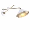 Wall Light Indoor Nordic Minimalist American Retro Adjustable Matt White Plating Wrought Iron Wall Lamp Energy Saving LED 5w Warm Light for Living Room Bedroom Bedside Lamp Restaurant Corridor steampunk buy now online