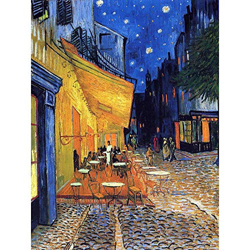 Wee Blue Coo Vincent Van Gogh Cafe Terrace Place Du Forum Arles 1888 Art Print Poster Wall Decor 12X16 Inch steampunk buy now online
