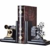E-isata Shelf Book Ends Camera Movie Projector Bookends Heavy Vintage Storage Hipster Office Study CDs DVDs Travel Exploration Gifts Decoration Organiser steampunk buy now online