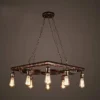 8 Lights For Living Room Bedroom Bar Restaurant Decoration LightingChandeliers, Vintage Industrial Pendant Ceiling Light Steampunk Retro Creative Water Pipe Iron Chandelier steampunk buy now online