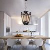 LLLQQQ 8 American Country Chandeliers Black Loft Steampunk Steel Chandeliers Chandeliers European Style Restaurant Bar Punk Eight-Head Chandelier Easy to Install steampunk buy now online