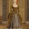 18th century English silk dress by LescostumesdeMarie steampunk buy now online