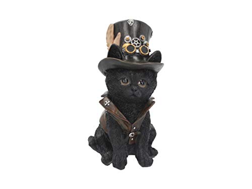 Nemesis Now Cogsmiths Cat 18.5cm Figurine Black, Resin steampunk buy now online