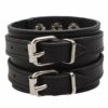 Ultra Gothic Buckle Leather Goth Steampunk Bracelet Emo Punk Cyber Wrist Cuff Mens Womens Wristbands Biker Rock Vintage Gothic Style Adult Mens Bracelets Womens Bracelet Wrist Band Cyber Goth steampunk buy now online