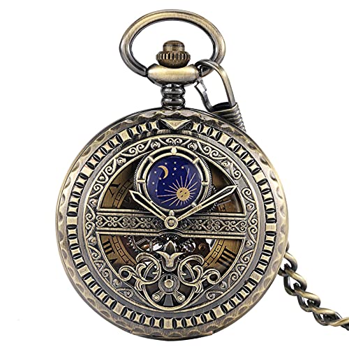 Gentleman Pocket Watch, Pocket watch,Hollow manual mechanical practical thick (Color : Colour) steampunk buy now online