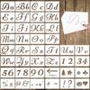 40 PCS Letter Stencils - Reastar Alphabet Stencils, Reusable Art Craft Stencils, Washable Plastic Alphabet Templates - for Painting on Wood Canvas Wall Fabric Rock steampunk buy now online