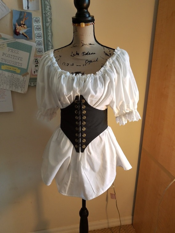 Aille Muslin Blouse w/Lace so pretty by OpulentDesignsStore steampunk buy now online