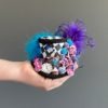 Micro mini top hat, mad hatter mini hat, mad hatter diorama hat, Alice in wonderland, mad tea party, tea hat by DreamsHead steampunk buy now online