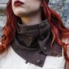 Tweed Scarf, Tweed Accessory, Celtic, Folk, Accessories, Retro Couture, Mori-Kei, Contemporary Tweed, Tweed Headband, Dandy, Neck Warmer by CELTICFUSIONDESIGN steampunk buy now online