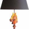Desk lamp European Retro Horse Head Lamp 40 * 40 * 70cm Desk Living Room Bedroom Study Reading Light Resin Creative Decorative Ornaments steampunk buy now online