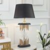 FengLing Desk lamp Postmodern Creative Glass Lamp Body Cool Black Lampshade Table Lamp High-end Trend Bedroom Living Room Decoration Lamp 41 * 82cm steampunk buy now online