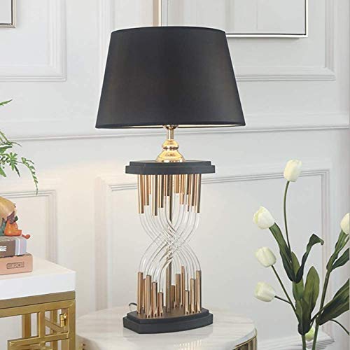 FengLing Desk lamp Postmodern Creative Glass Lamp Body Cool Black Lampshade Table Lamp High-end Trend Bedroom Living Room Decoration Lamp 41 * 82cm steampunk buy now online