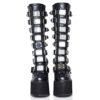 Womens Chunky Platform Knee High Boots High Heel Round-Toe Zip Punk Goth Mid Calf Combat Boots For Women steampunk buy now online