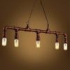 FEE-ZC 5-Lights Industrial Vintage Rustic Steampunk Iron Metal Chandelier Metal Water Pipe Retro Ceiling Pendant E27 Edison Lamp Restaurant Bar Cafe Chandelier steampunk buy now online