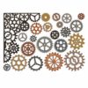 Sizzix 661184 Thinlits Die Set 22PK-Gearhead by Tim Holtz, Carbon Steel, Multi-Colour, 19.1 x 14.5 x 0.5 cm steampunk buy now online