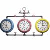 OH Metal Artwork Metal Wall Art, Iron Faucet Pipe Wall Decoration, European Ktv Bar Restaurant Decoration Wall Clock,Yellow, Blue and Red,100X65X5Cm Ready to Hang Fashion steampunk buy now online