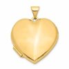 14k Yellow Gold 21mm Heart Domed Photo Pendant Charm Locket Chain Necklace That Holds Pictures Fine Jewellery For Women Gifts For Her steampunk buy now online