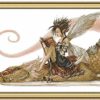 Cross Stitch Kits, DIY Handmade Cross-Stitching Embroidery Kit for Beginners Home Wall Decor Living Room Girl Sat on The Dragon Reading A Book(26.7 * 18 Inch) steampunk buy now online