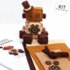 DIY Steampunk Robot Felt Kit - Sew Your Own Robot Plush - Includes Pattern and Supplies - Top Hat and Gears by GinnyPenny steampunk buy now online DIY Steampunk Robot Felt Kit - Sew Your Own Robot Plush - Includes Pattern and Supplies - Top Hat and Gears by GinnyPenny steampunk buy now online