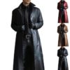 Full Length Leather Trench Coat for Men | Motorcycle Coat | Steampunk Costume | Leather Long Jacket | Utility Coat by GenuineLeatherStitch steampunk buy now online