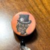 Steampunk badge Reel head gears hat tag retractable lanyard id holder engineer doctor unique gift idea unisex cool male guy by GumpsArtBadgeReels steampunk buy now online